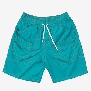 Turquoise men's sports shorts shorts - Clothing