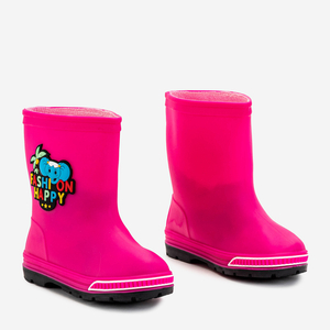 Ukali fuchsia children's rain boots - Footwear
