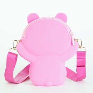 Violet-pink teddy bear handbag - Accessories