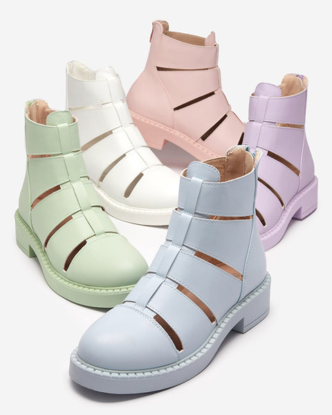 Violet women's boots with cutouts from Berofeli - Footwear