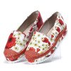 White espadrilles with floral Rosalind print - Footwear 1