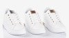 White sports shoes on an indoor wedge with silver Sliomena inserts - Footwear 1