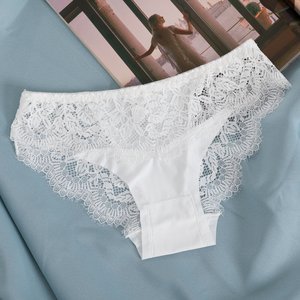 White women's lace panties - Underwear