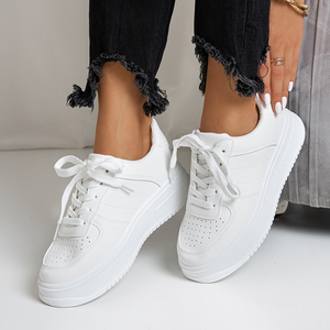 White women's platform sports shoes Silvina - Footwear