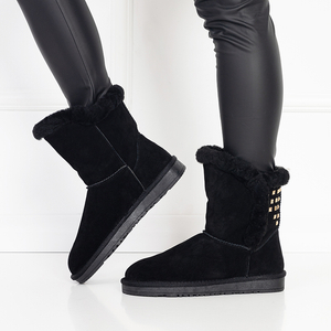 Women's black ankle boots Lodgi- Footwear