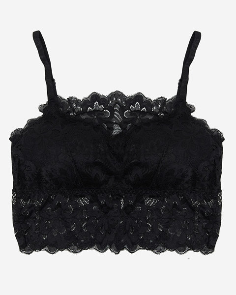 Women's black lace bralette bra - Underwear