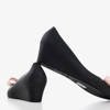 Women's black rubber melissa on a wedge Grawiti - Footwear