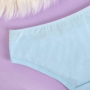 Women's blue cotton panties - Underwear