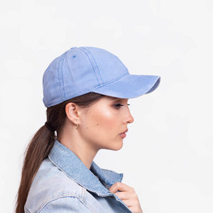 Women's blue denim cap - Accessories
