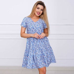Women's blue floral dress - Clothing