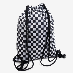 Women's checkered sack backpack - Accessories