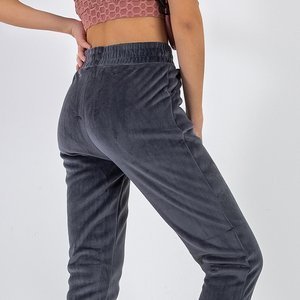 Women's gray insulated sweatpants - Clothing