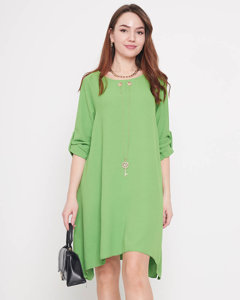 Women's green mini dress Clothing