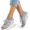 Women's light gray sports shoes Litia - Footwear