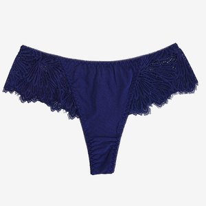 Women's navy blue lace bras - Underwear