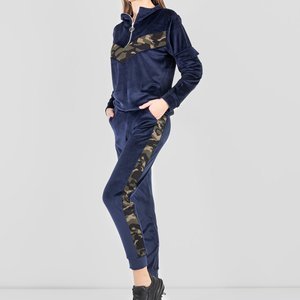 Women's navy blue tracksuit set - Clothing