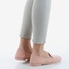 Women's pink moccasins eco-suede Mossolia - Footwear 1