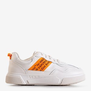 Women's sports shoes with orange inserts by Olasa - Footwear