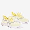 Women's yellow sports shoes with a glossy finish Epiphania - Footwear