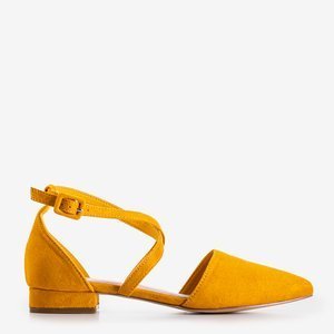 Yellow women's flat ballerinas Lerma - shoes